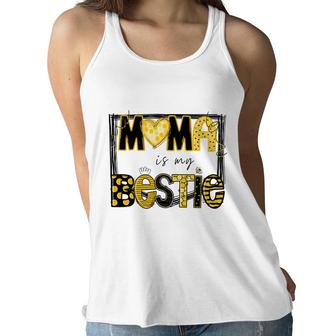 Mama Is My Bestie  Mommy Life Quotes Mothers Day Women Flowy Tank