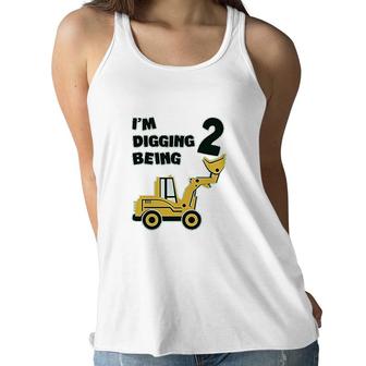 2nd Birthday For Boy Birthday Gift Toddler Two Women Flowy Tank - Seseable