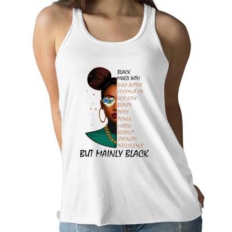 Black Afro Woman Melanin Girl Black History Month Motivation Women Flowy Tank | Mazezy