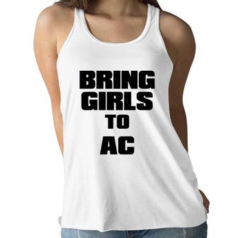 Bring Girls To Ac Wake Up The Girls Feminist Women Flowy Tank | Mazezy