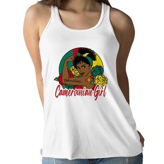 Cameroonian Girl Cameroon Woman Cameroonians Flag Women Flowy Tank | Mazezy