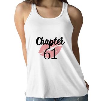 Chapter 61 Red Lips Happy 61Th Birthday 1961 Women Flowy Tank - Seseable