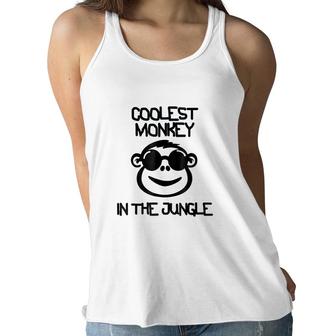 Coolest Monkey In The Jungle Women Flowy Tank - Seseable