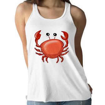 Cute Crab For Kids Ocean Animal Sea Creature Funny Crabs Women Flowy Tank | Mazezy