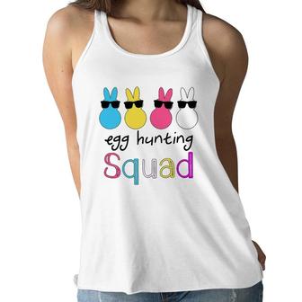 Easter Bunnies Egg Hunting Squad Girls Boys Women Flowy Tank | Mazezy