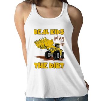Kids Real Kids Play In The Dirt Construction Excavator For Boys Women Flowy Tank | Mazezy