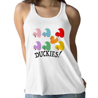 Kids Rubber Duckie Duck Cute Bath Boys Girls Child Youth Women Flowy Tank | Mazezy