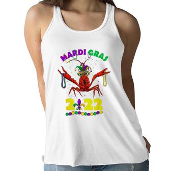 Mardi Gras 2022 Crawfish Kids Girls Boys Men Women Women Flowy Tank | Mazezy