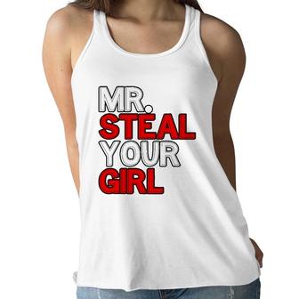 Mr Steal Your Girl Funny Valentines Day Joke Women Flowy Tank | Mazezy