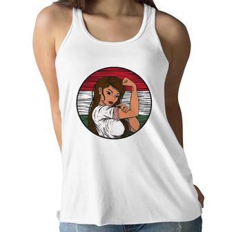 Patriotic Hungarian Flag Hungray Proud Hungarian Girl Women Flowy Tank | Mazezy
