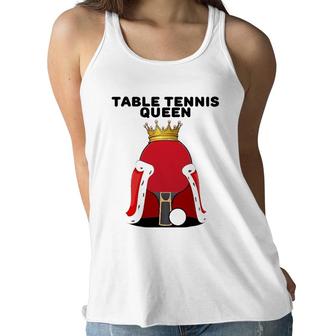 Table Tennis Queen Womens Ping Pong Girls Table Tennis Women Flowy Tank | Mazezy