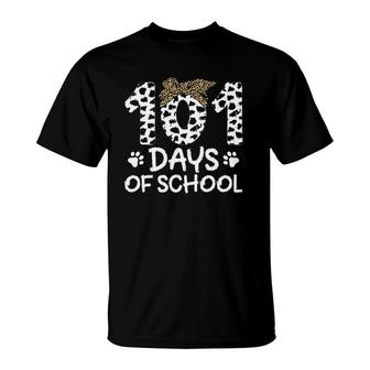 101 Days Of School Dalmatian Dog 101St Day Of School Teacher T-Shirt | Mazezy