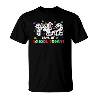 102 Days School Today 102 Days Smarter Dalmatian Lovers T-Shirt | Mazezy