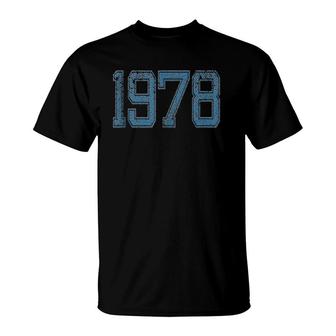 1978 Birthday 43 Years Old Awesome Since 1978 Vintage T-Shirt | Mazezy