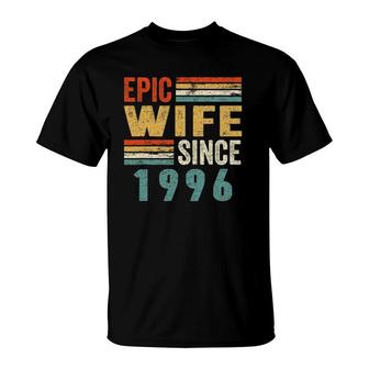 26Th Wedding Anniversary 26 Years Epic Wife Since 1996 Ver2 T-Shirt | Mazezy