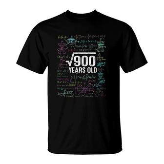 30Th Birthday Gift Idea Square Root Of 900 Years Old T-Shirt | Mazezy AU