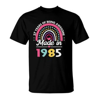 37 Years Old Gifts 37Th Birthday Born In 1985 Women Girls T-Shirt | Mazezy DE