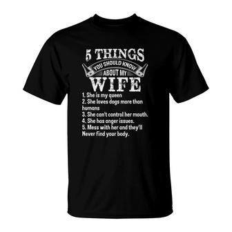 5 Things You Should Know About My Wife Dog Lovers T-Shirt | Mazezy DE
