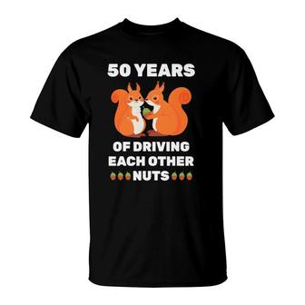 50Th 50 Years Wedding Anniversary Funny Couple For Him Her T-Shirt | Mazezy UK