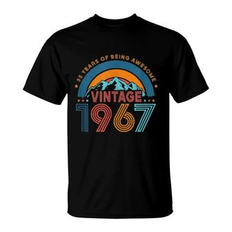 55 Years Old Retro 80S Style 55Th Birthday Born In 1967 T-Shirt | Mazezy