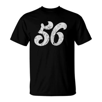56Th Birthday Gift Classic Vintage Women Men 56 Years Old T-Shirt | Mazezy