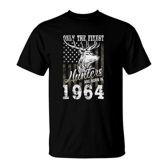 58Th Birthday Gift For 58 Years Old Deer Hunter Hunting 1964 Ver2 T-Shirt | Mazezy