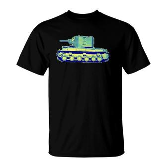 8-Bit Gamer Kv-2 Tank T T-Shirt | Mazezy