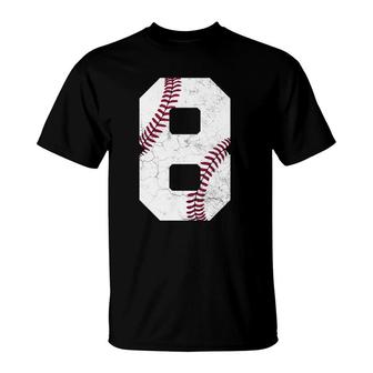 8Th Birthday Gift Baseball Boys Kids Eight 8 2014 Ver2 T-Shirt | Mazezy