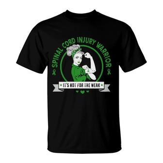 A Beautiful Design Of The Warrior For Spinal Cord Injury It's Not For The Weak T-Shirt | Mazezy