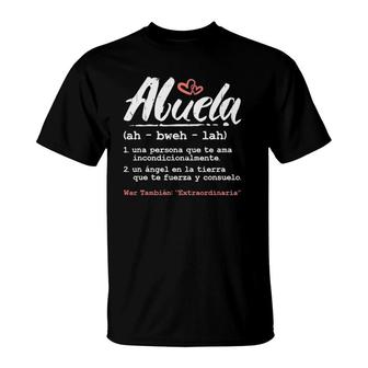 Abuela Mothers Day Gift In Spanish - Latina Grandma Espanol T-Shirt | Mazezy