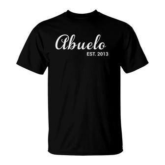 Abuelo Est 2013 Grandpa Gift T-Shirt | Mazezy