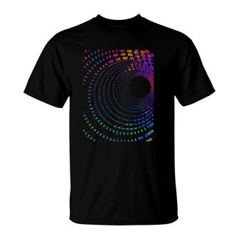 Acid Portal Purple Blue Cool Rave Techno Edm Lover Gift T-Shirt | Mazezy