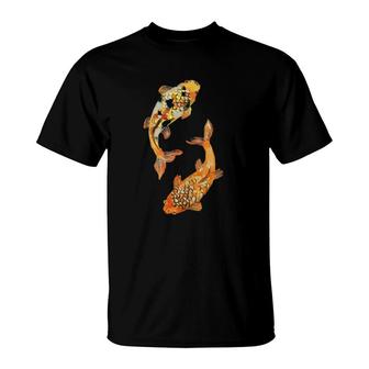 Aesthetic Japanese Koi Fish Nishikigoi Koi Asian Carp T-Shirt | Mazezy