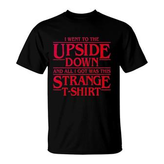 Agaoece Upside Down Graphic Friends Dont Lie Hawkins Middle School Funny T-Shirt | Mazezy UK