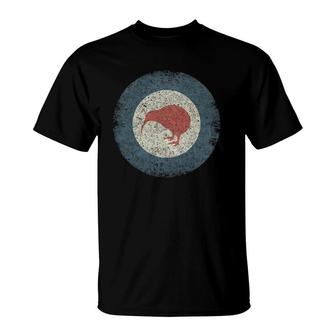 Air Force Roundel Of New Zealand Distressed T-Shirt | Mazezy