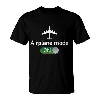Airplane Mode On T-Shirt | Mazezy