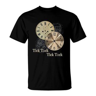 Alarm Clock Time Tick Tock Clock T-Shirt | Mazezy