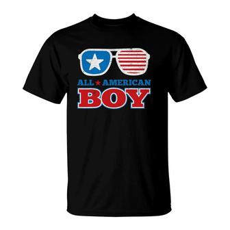 All American Boy Funny 4Th Of July Independence Day Gift T-Shirt | Mazezy