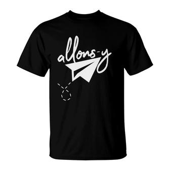 Allons Y French Let's Go Paper Plane T-Shirt