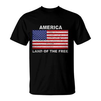 America Land Of The Free T-Shirt | Mazezy