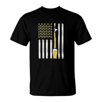 American Beer Flag T-Shirt | Mazezy DE