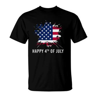 American Flag Happy 4Th Of July T-Shirt | Mazezy AU