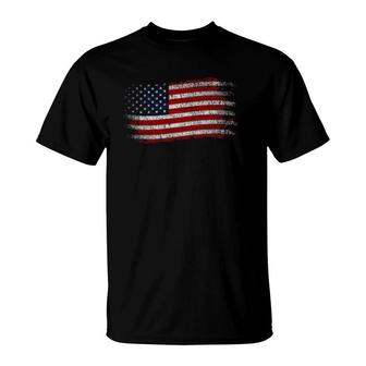 American Flag Men Women 4Th Of July Vintage Usa Flag T-Shirt | Mazezy CA