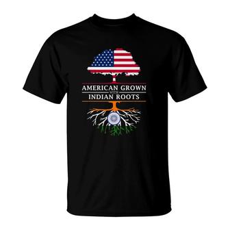 American Grown With Indian Roots India T-Shirt | Mazezy