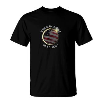 American Totality Solar Lunar Eclipse April 8 2024 Ver2 T-Shirt | Mazezy
