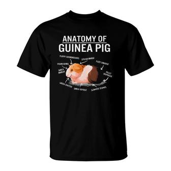 Anatomy Of Guinea Pig Cute Furry Potato Mom Cavy Mama Mother T-Shirt | Mazezy
