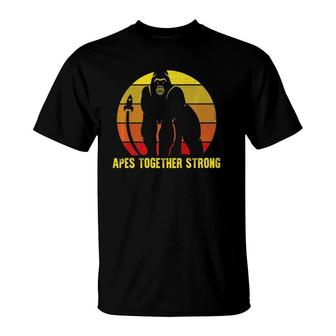 Apes Together Strong Graphic Stock Trading Meme T-Shirt | Mazezy