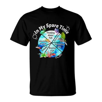 Aquarium Fish Spare Time Gourami Plecos Clownfish T-Shirt | Mazezy