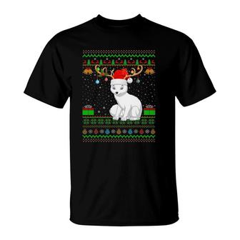 Arctic Fox Lover Santa Matching Ugly Arctic Fox Christmas T-Shirt | Mazezy