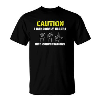 Asl Pro Sign Language Gifts Apparel For Interpreter Deaf T-Shirt | Mazezy